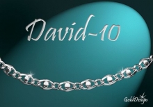 David 10 - náramek stříbřený